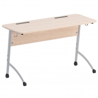 Стол двухместный ученический регулируемый на плоскоовальной трубе - fgospostavki.ru - Красный Сулин