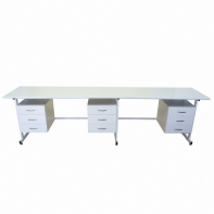 Стол 3-х тумбовый для лабораторных работ 2500*900*850 ЛДСП - fgospostavki.ru - Красный Сулин