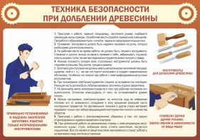 Стенд "Техника безопасности при долблении древесины" - fgospostavki.ru - Красный Сулин
